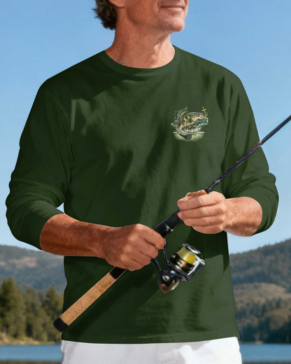 I Am A Simple Man I Like Fishing And Believe In Jesus Long Sleeves T-Shirt