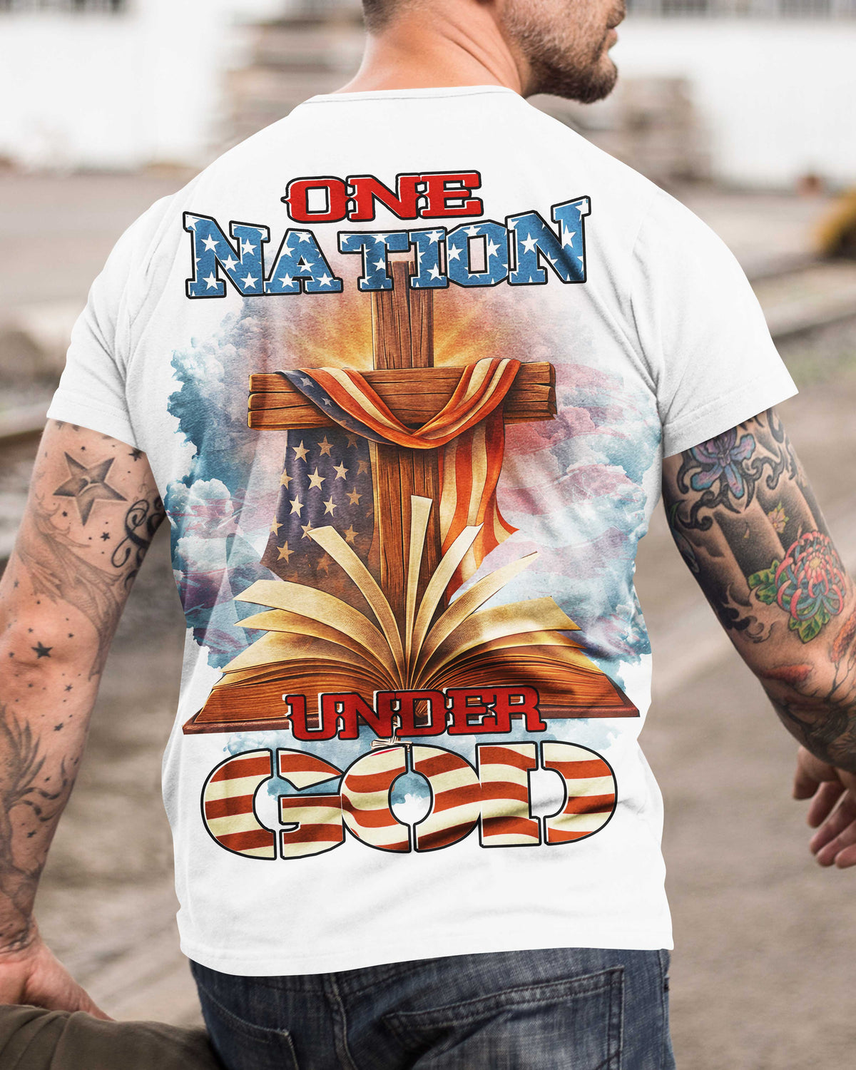 One Nation Under God All Over Print T-Shirt