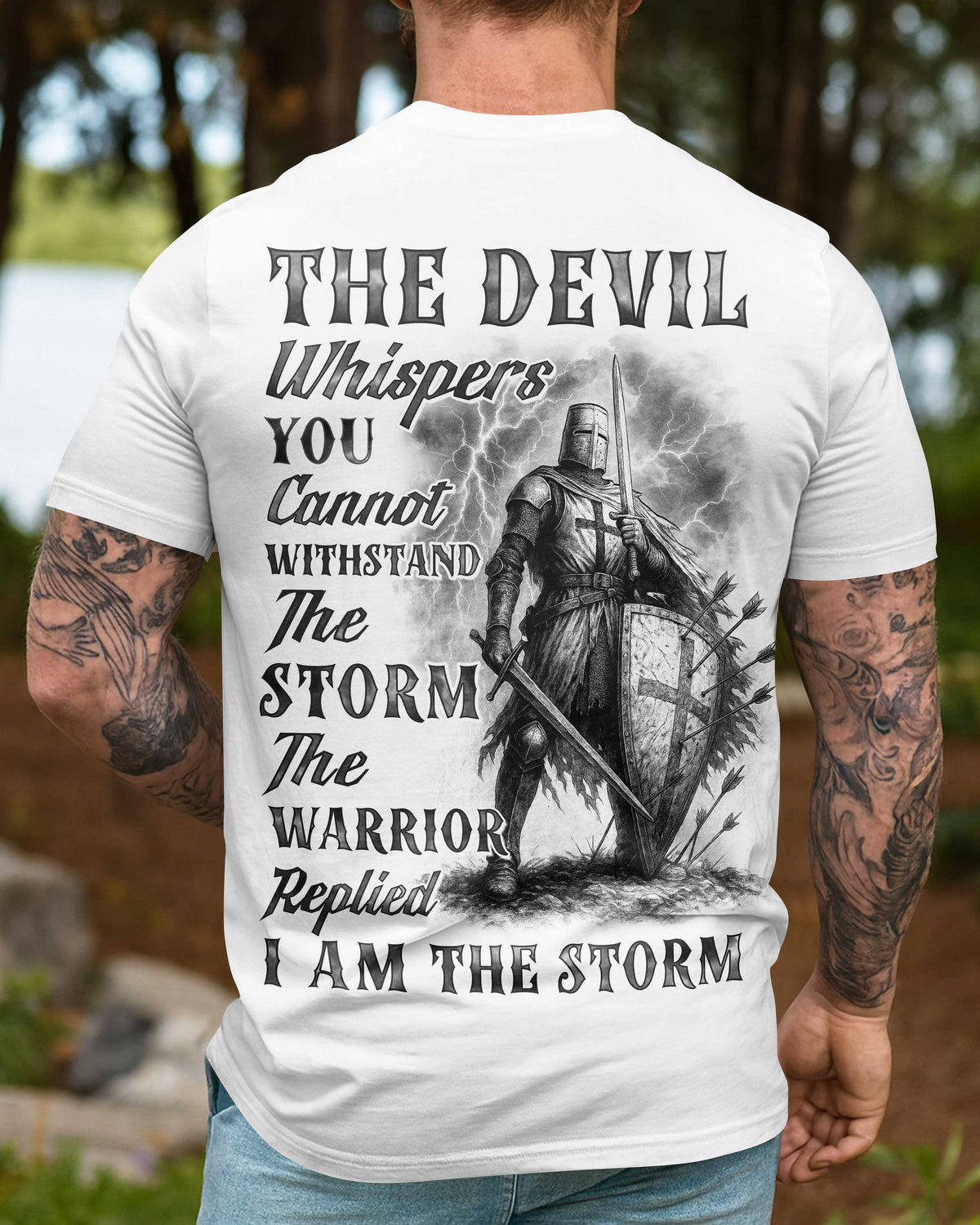 The Devil Whispers You Cannot Withstand The Storm The Warrior Replied I Am The Storm Hoodie
