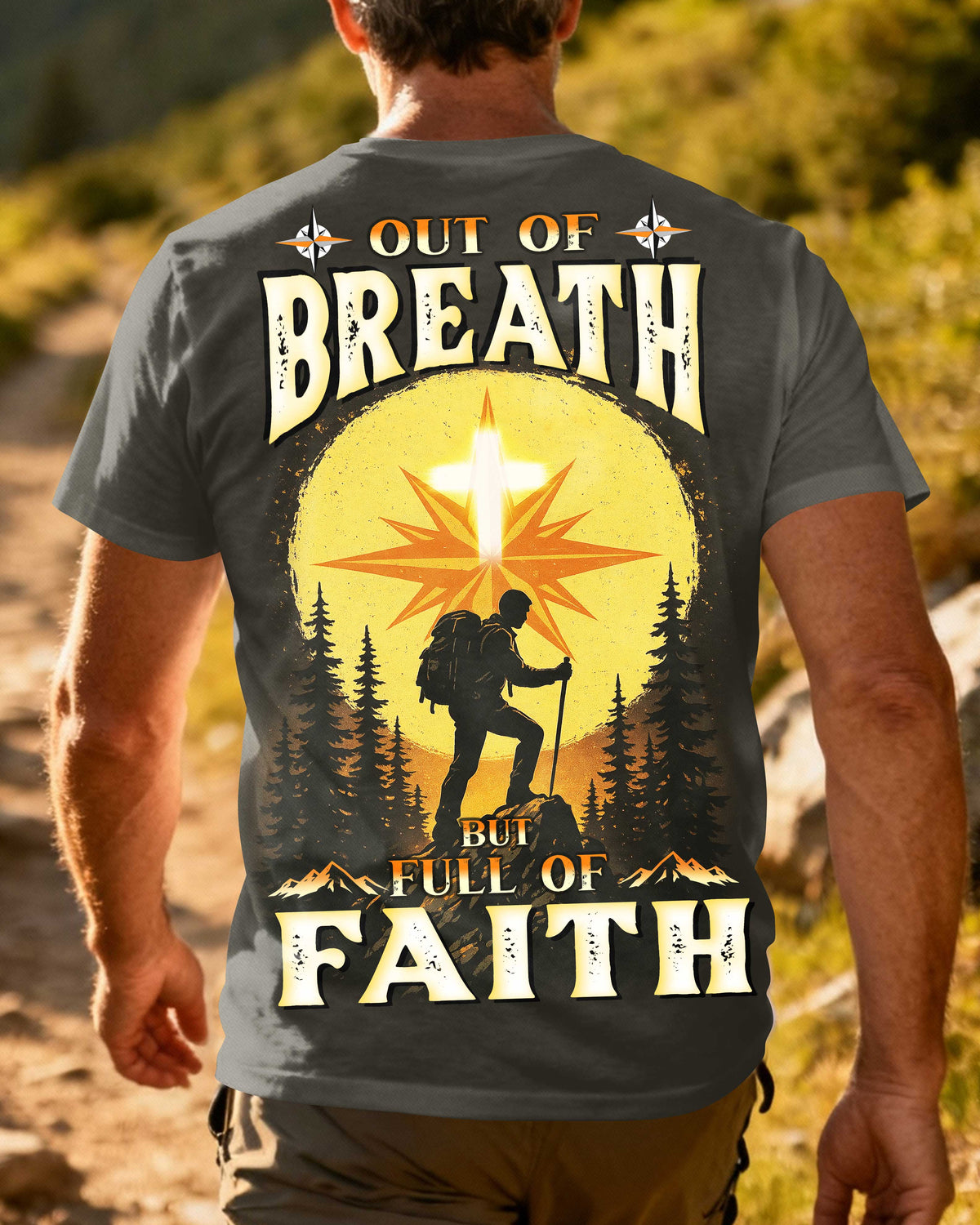 Out Of Breath But Full Of Faith All Over Print T-Shirt