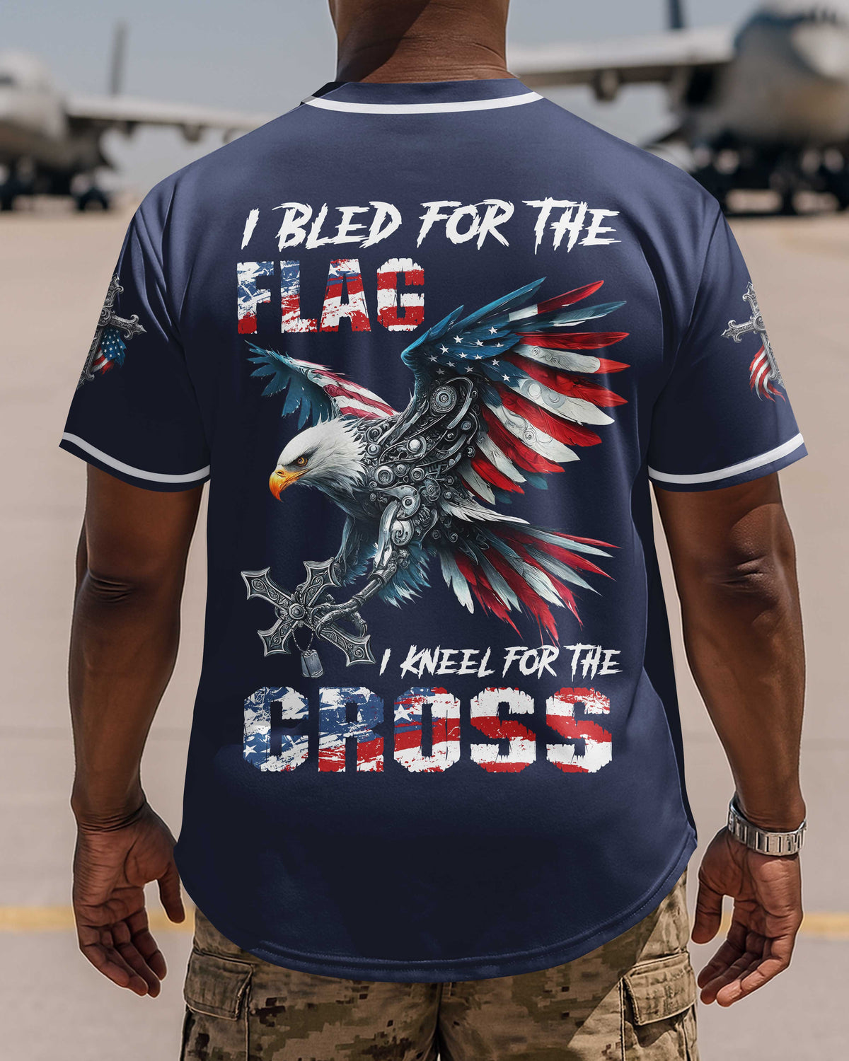 I Bled For The Flag I Kneel For The Cross T-Shirt