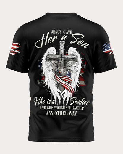 Jesus Gave Her A Son All Over Print T-Shirt