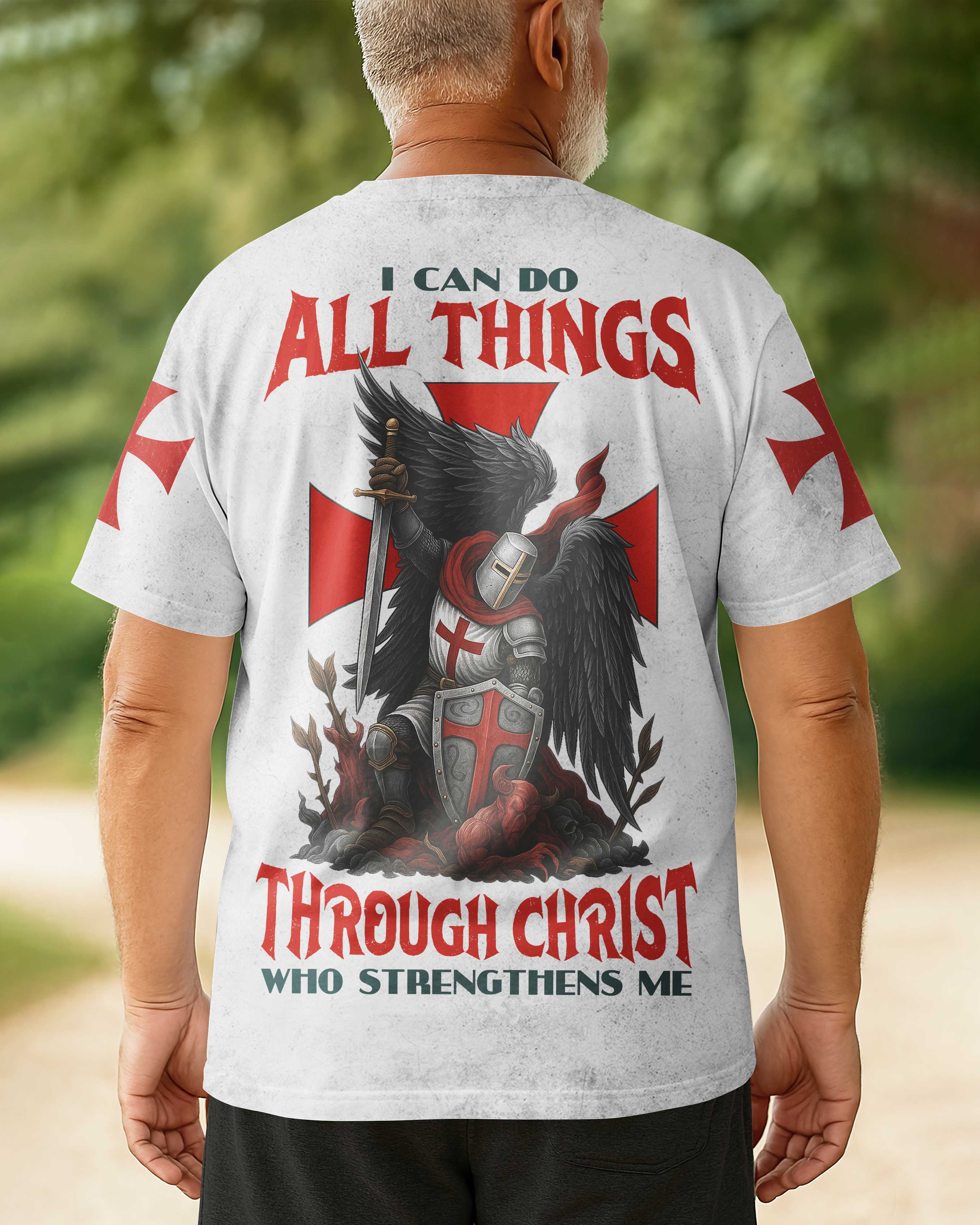 I Can Do All Things Through Christ Who Strengthens Me All Over Print T-Shirt