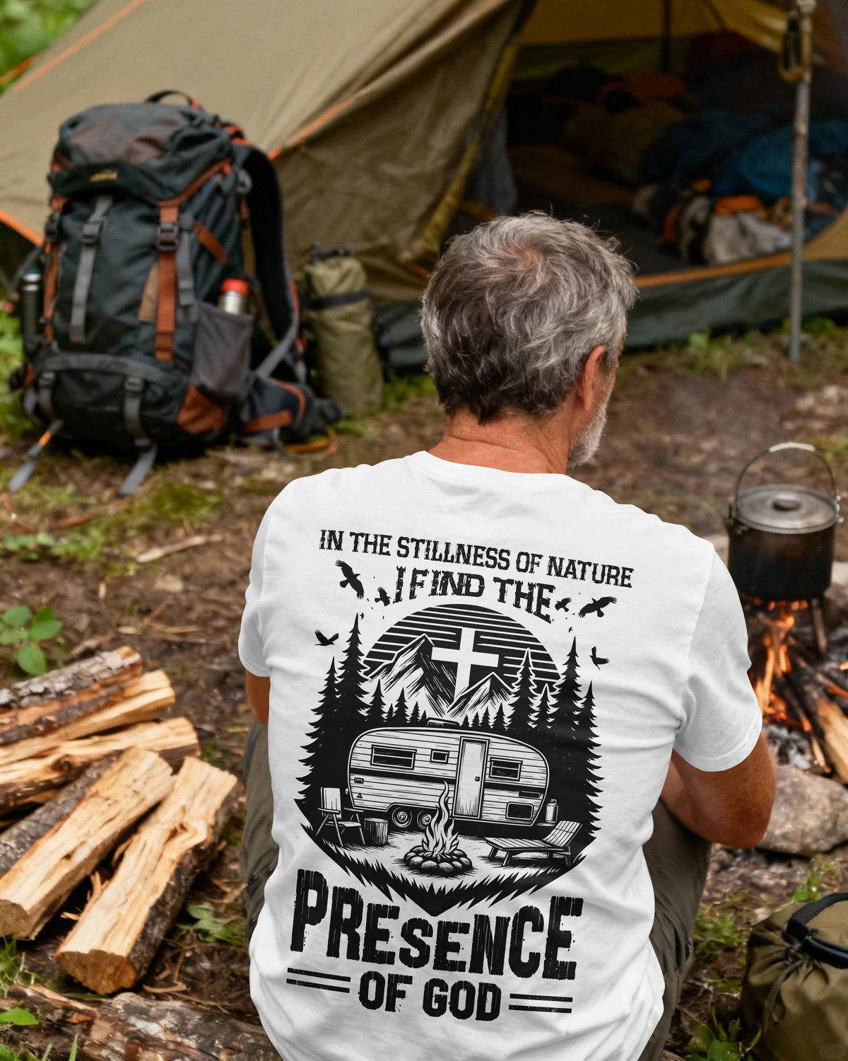 In The Stillness Of Nature I Find The Presence Of God T-Shirt