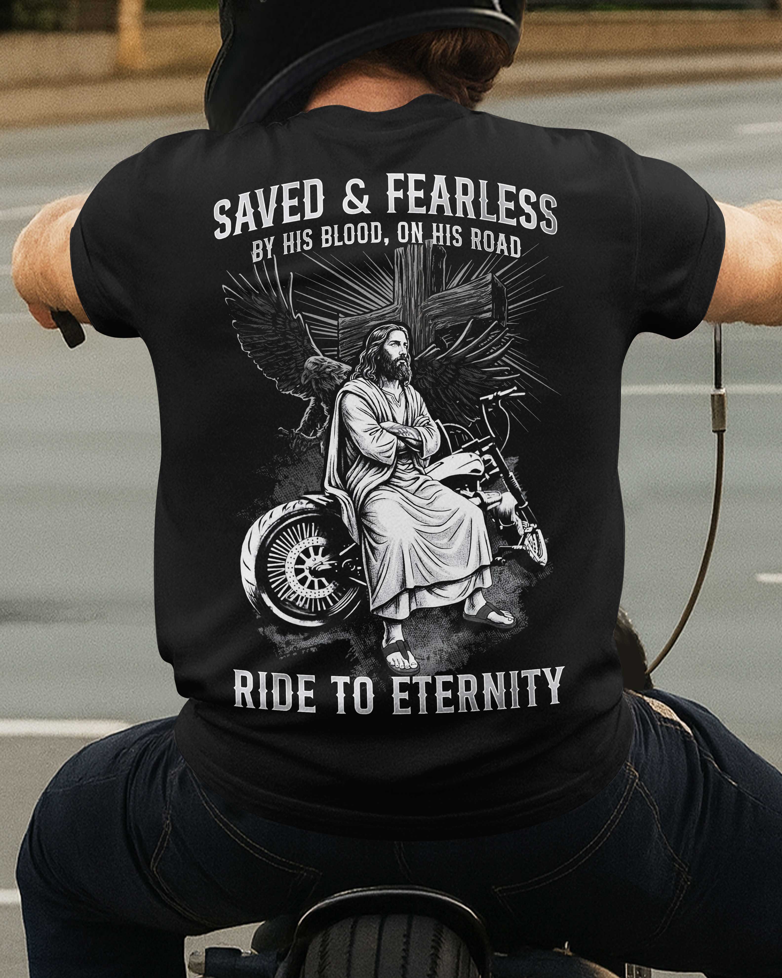 Saved And Fearless All Over Print T-Shirt