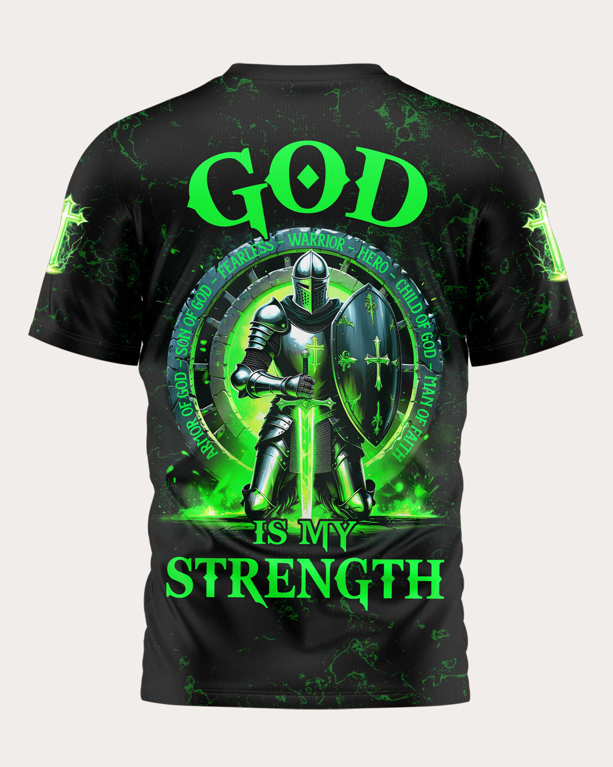 God Is My Strength All Over Print T-Shirt