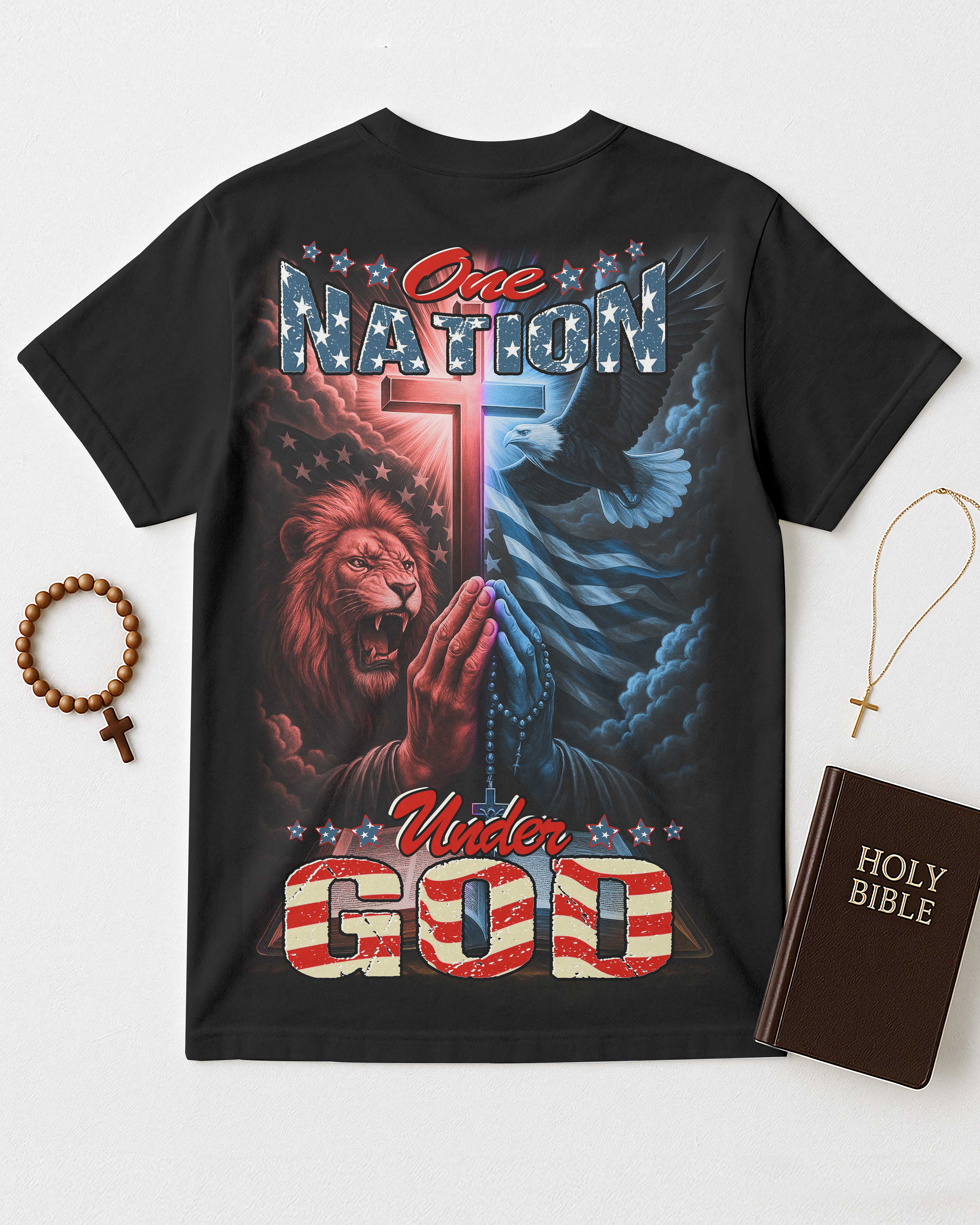One Nation Under God All Over Print T-Shirt