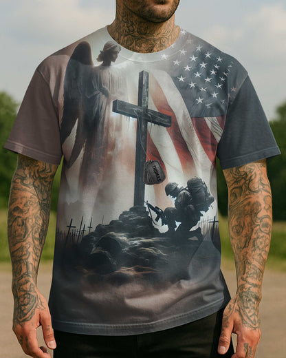 God Found Some Of The Strongest Americans T-Shirt