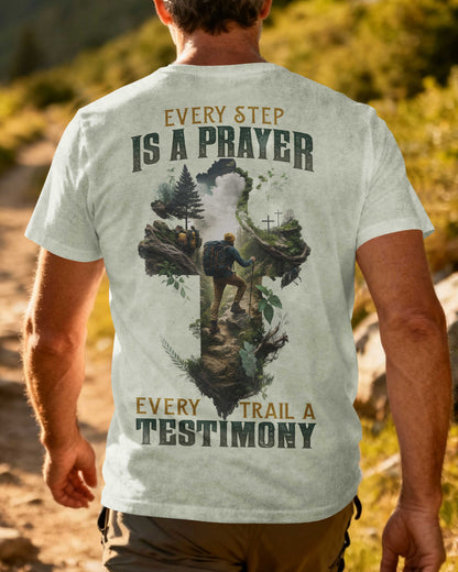 Every Step Is A Prayer Every Trail A Testimony All Over Print T-Shirt