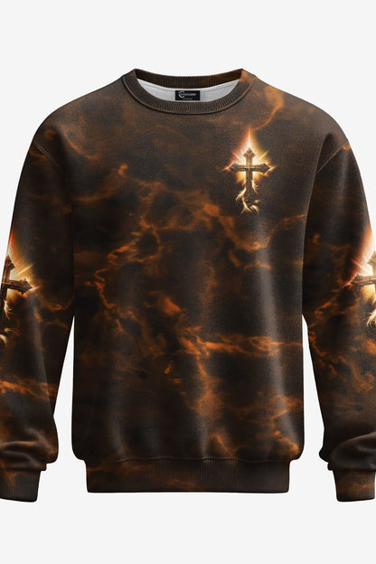 A Child Of God A Man Of Faith A Warrior Of Christ All Over Print Sweater
