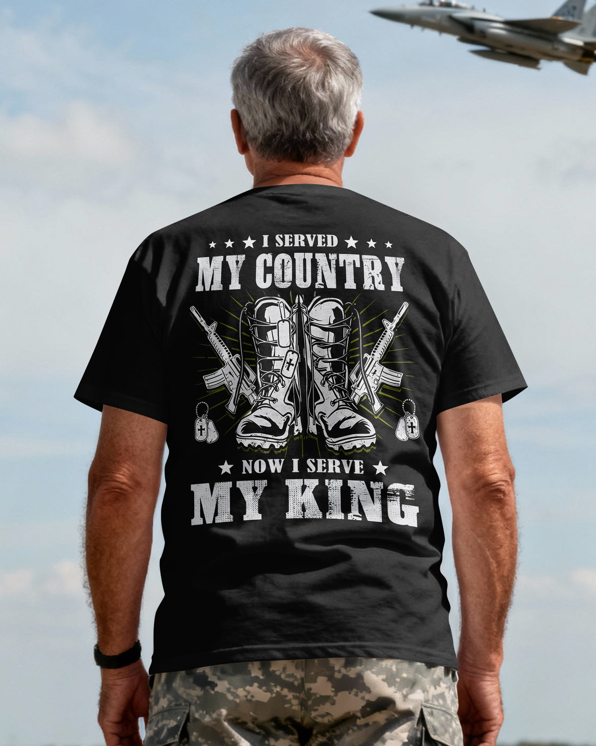 I Served My Country Now I Serve My King T-Shirt