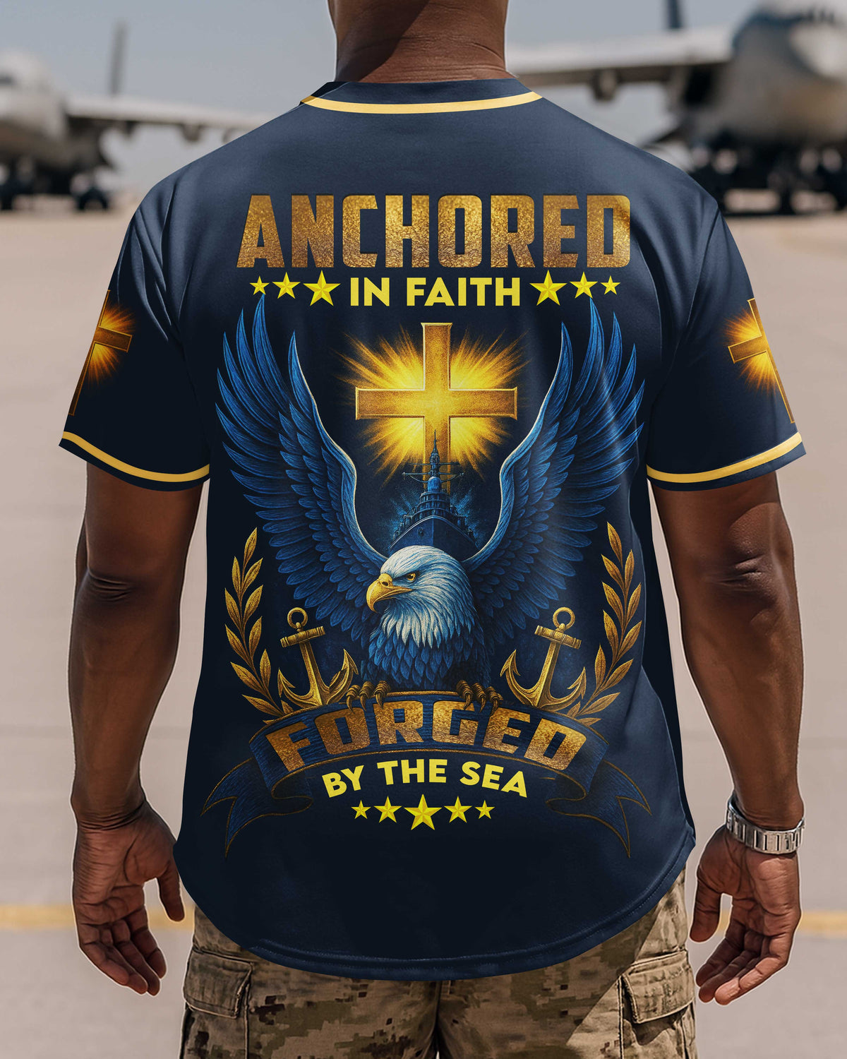 Anchored In Faith Forged By The Sea T-Shirt
