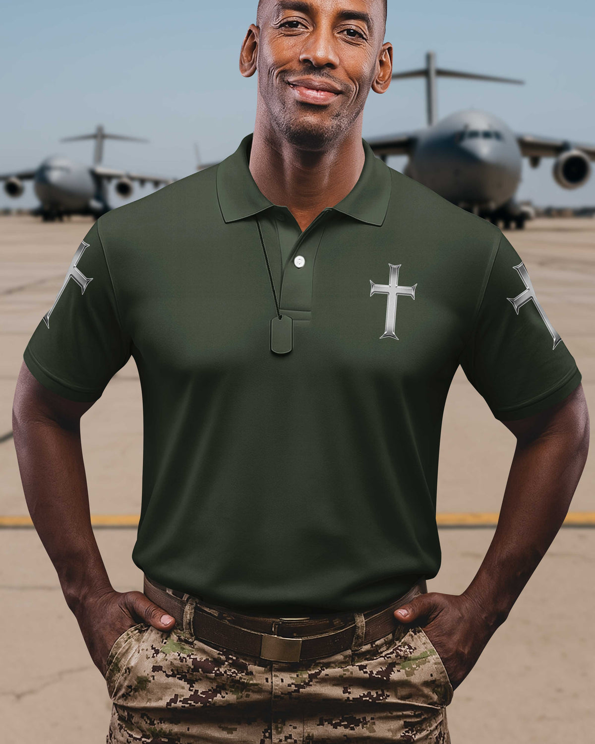 Trained By The Corps Redeemed By The Cross Polo