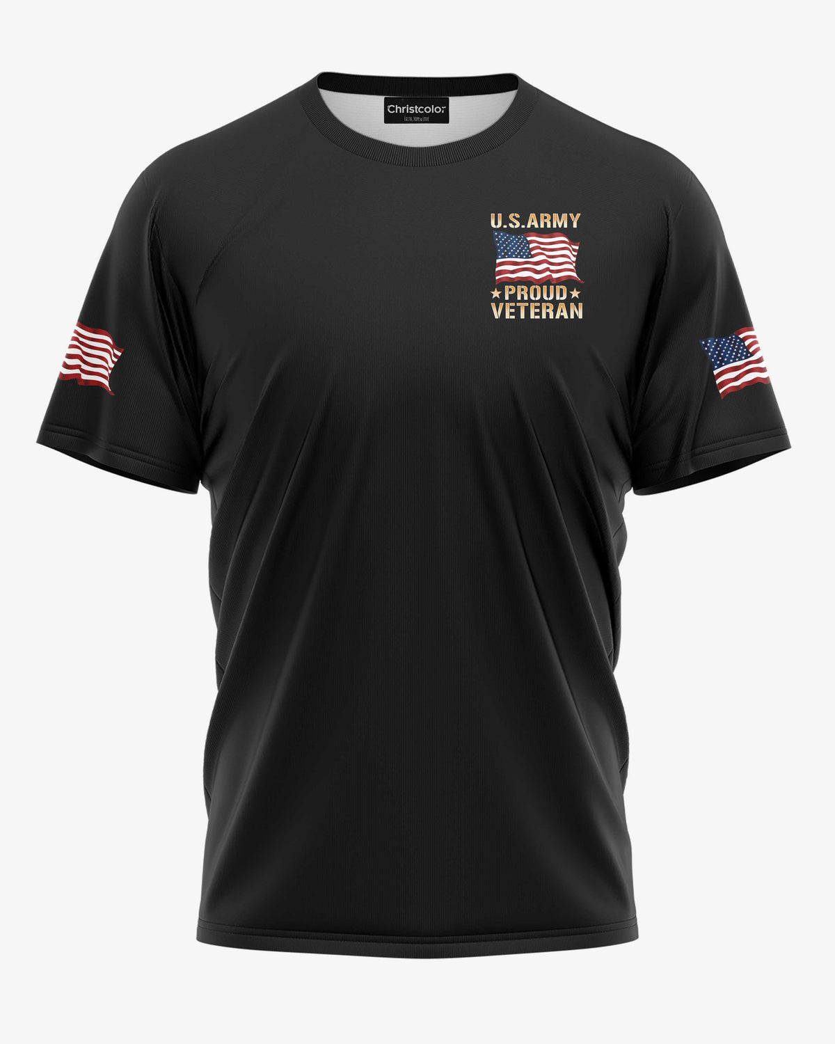 Army Built My Body Christ Built My Soul All Over Print T-Shirt