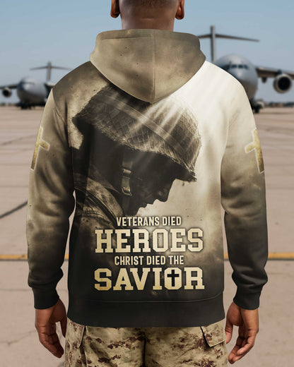 Veterans Died Heroes Christ Died The Savior T-Shirt