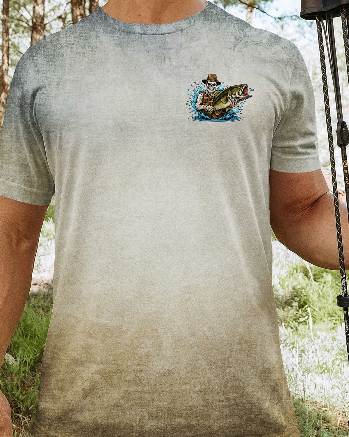 I've Got Fishing In My Veins Jesus In My Heart All Over Print T-Shirt