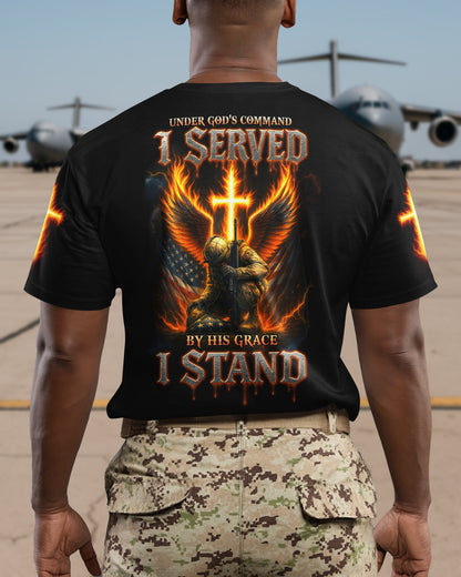 Under God's Command I Served By His Grace I Stand T-Shirt