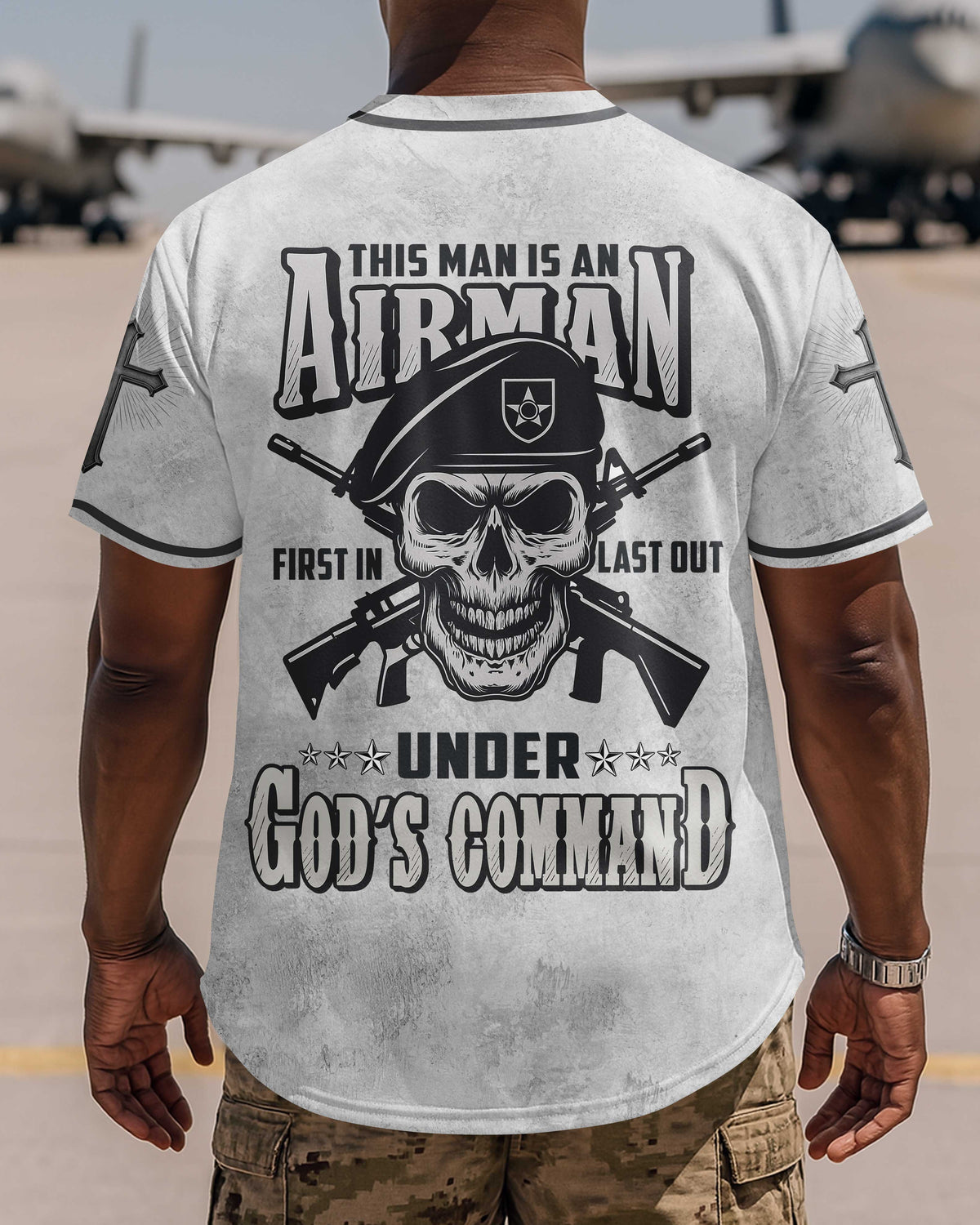 This Man Is An Airman First In Last Out Under God's Command T-Shirt