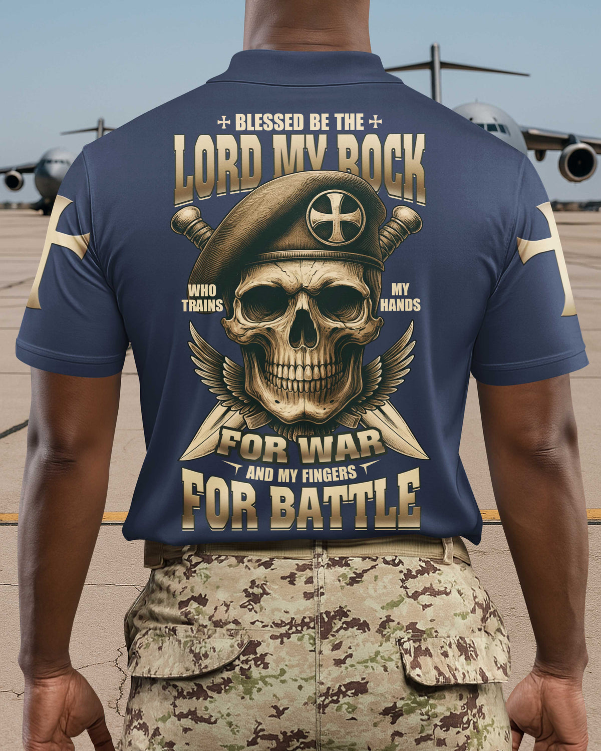 Blessed Be The Lord My Rock Polo