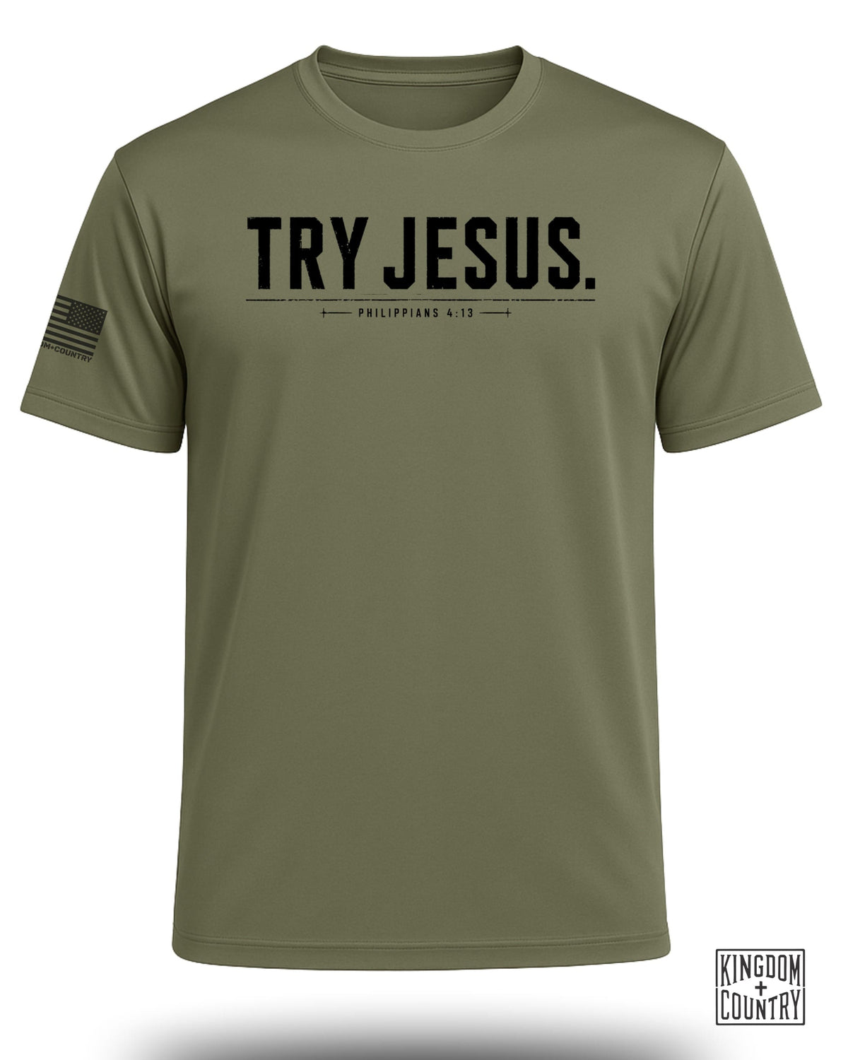 Try Jesus Philippians 4:13 Performance Shirt
