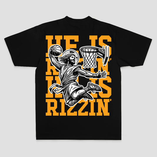 Luke 24 He Is Not Here, He Has Risen Printed Men's T-shirt