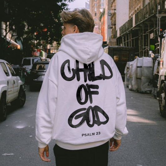 Child Of God Psalm 23 Printed Men's Hoodie