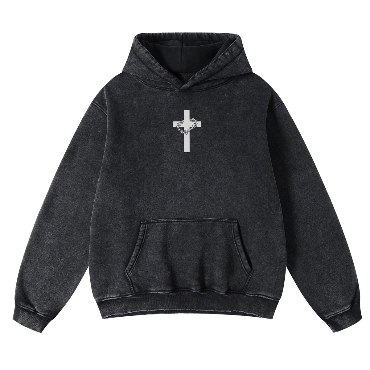 Crown Of Thorns Men's Washed Hoodie