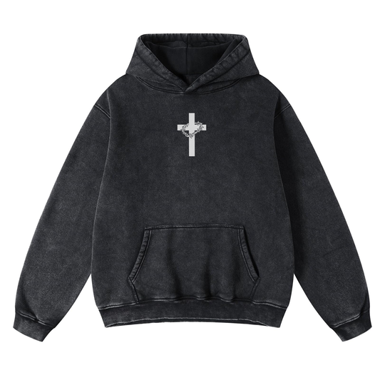 Crown Of Thorns Men's Washed Hoodie