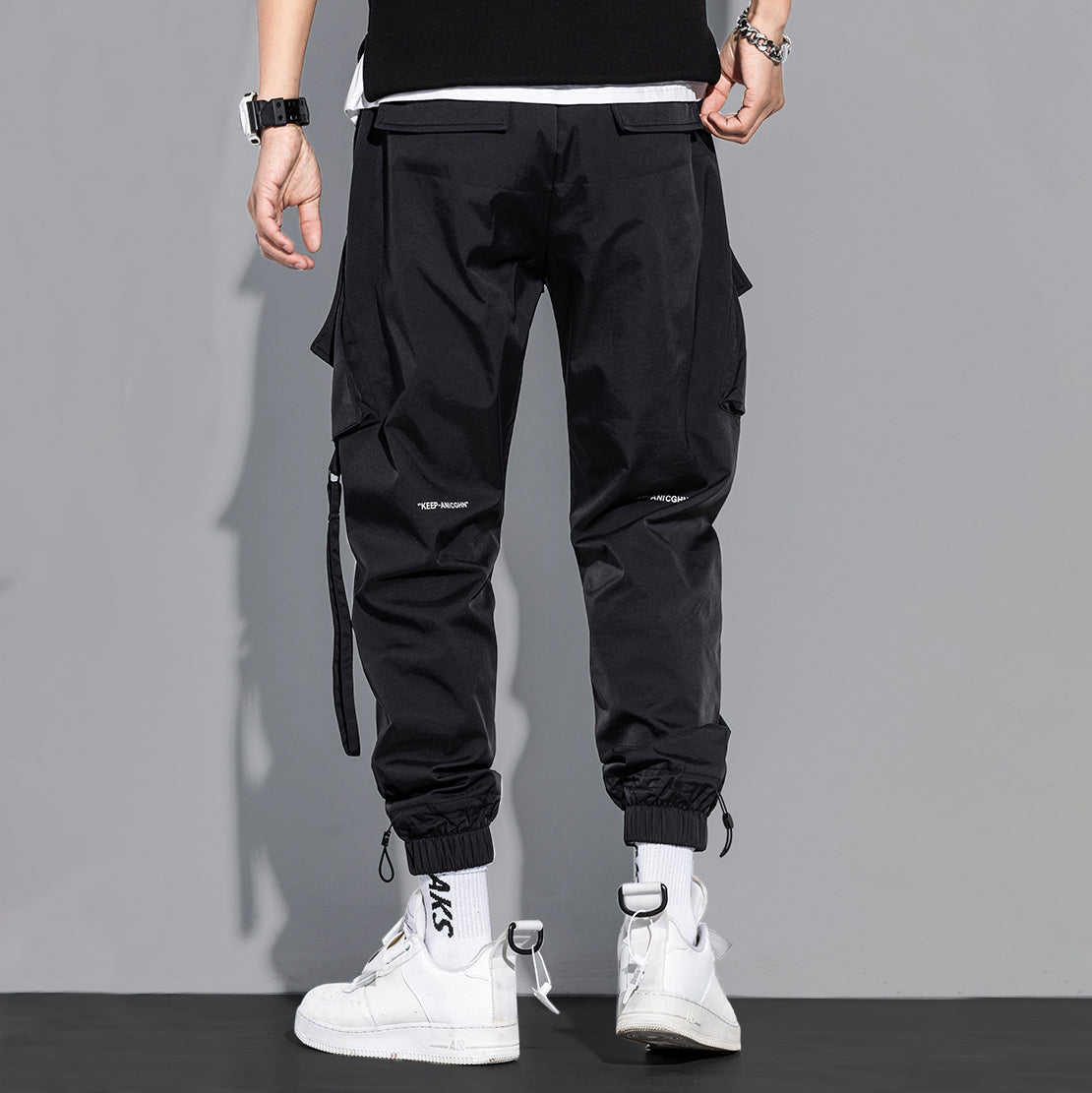 Techwear Thickened Casual Cargo Pants