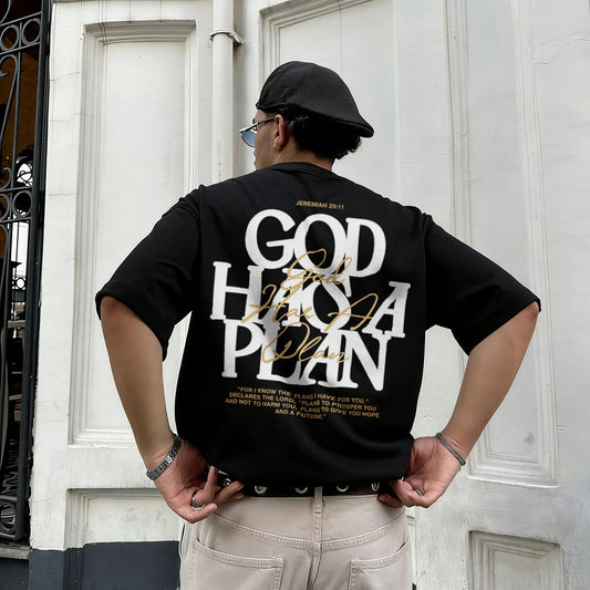God Has A Plan Printed Men's T-shirt