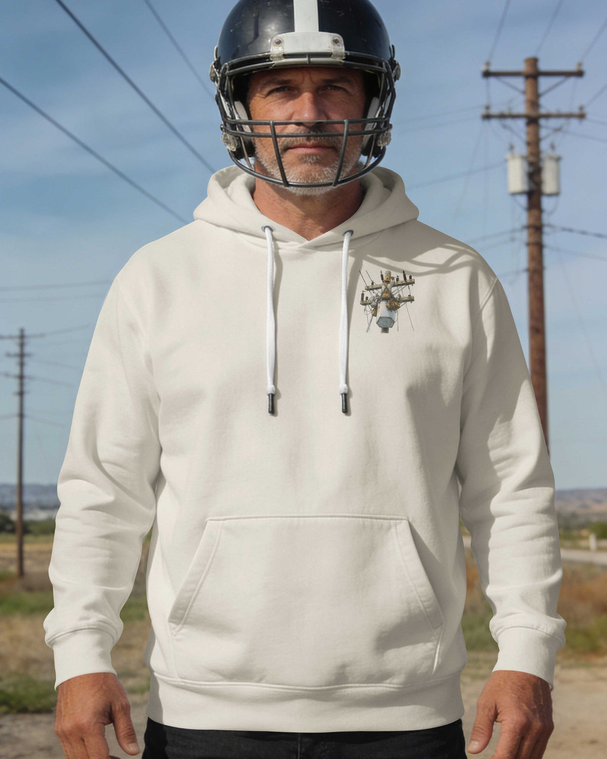 This Lineman Fixes What Storms Break With The Strength God Gives Hoodie