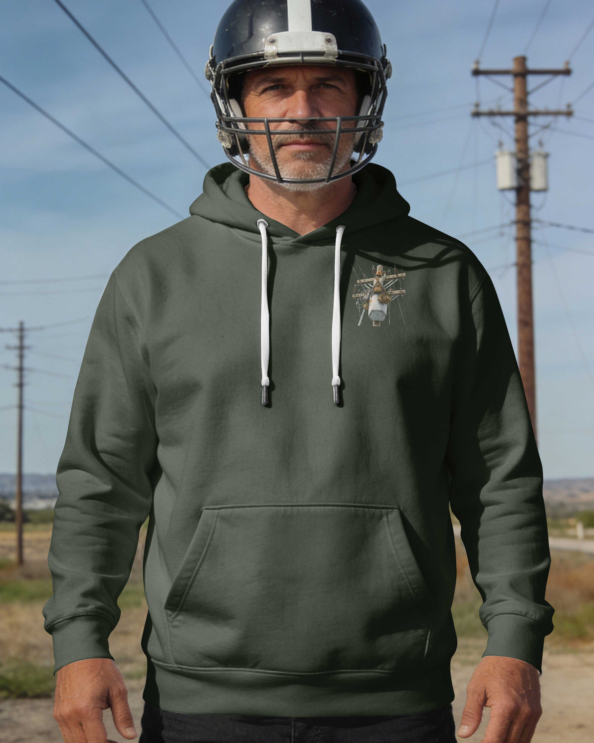 This Lineman Fixes What Storms Break With The Strength God Gives Hoodie