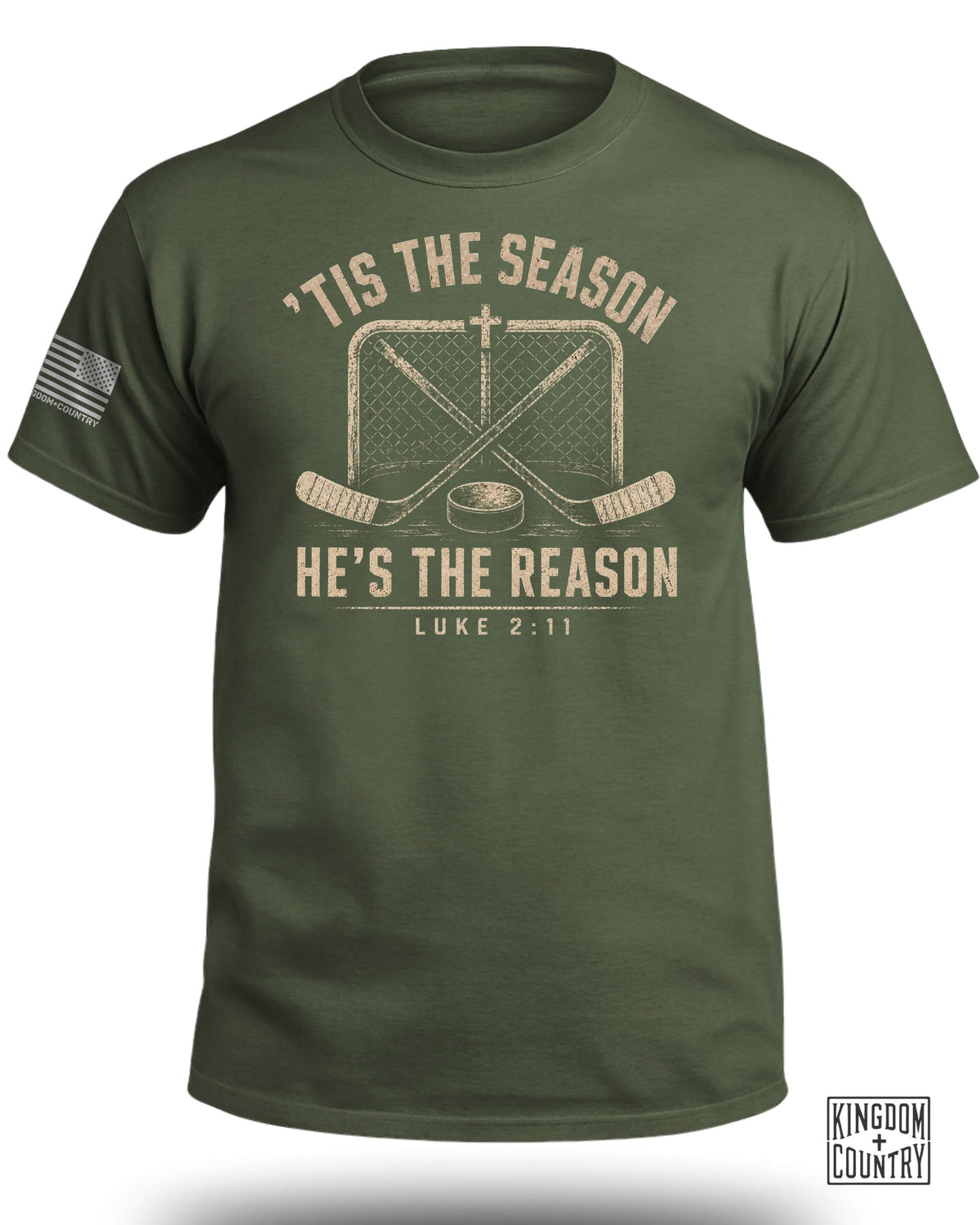 'Tis The Season He's The Reason - Hockey T-Shirt
