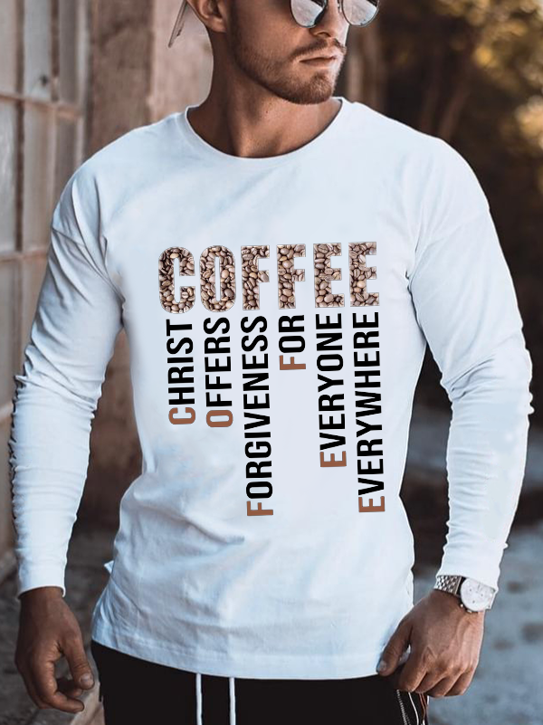 Christ Offers Forgiveness For Everyone Everywhere Cotton Long Sleeve