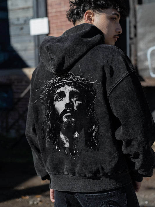 Crown Of Thorns Men's Washed Hoodie