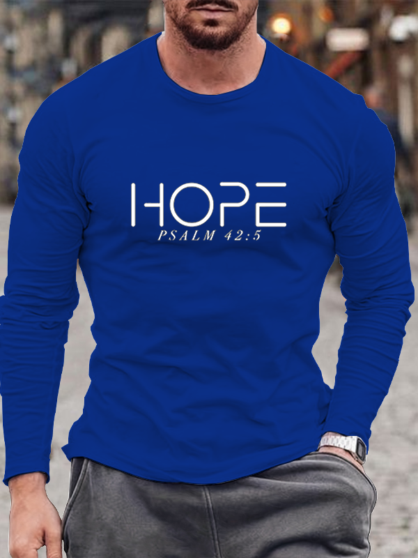 Hope Psalm 42:5 Long Sleeve T-Shirt