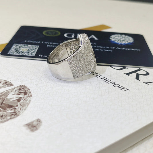 Moissanite Statement Cross Ring