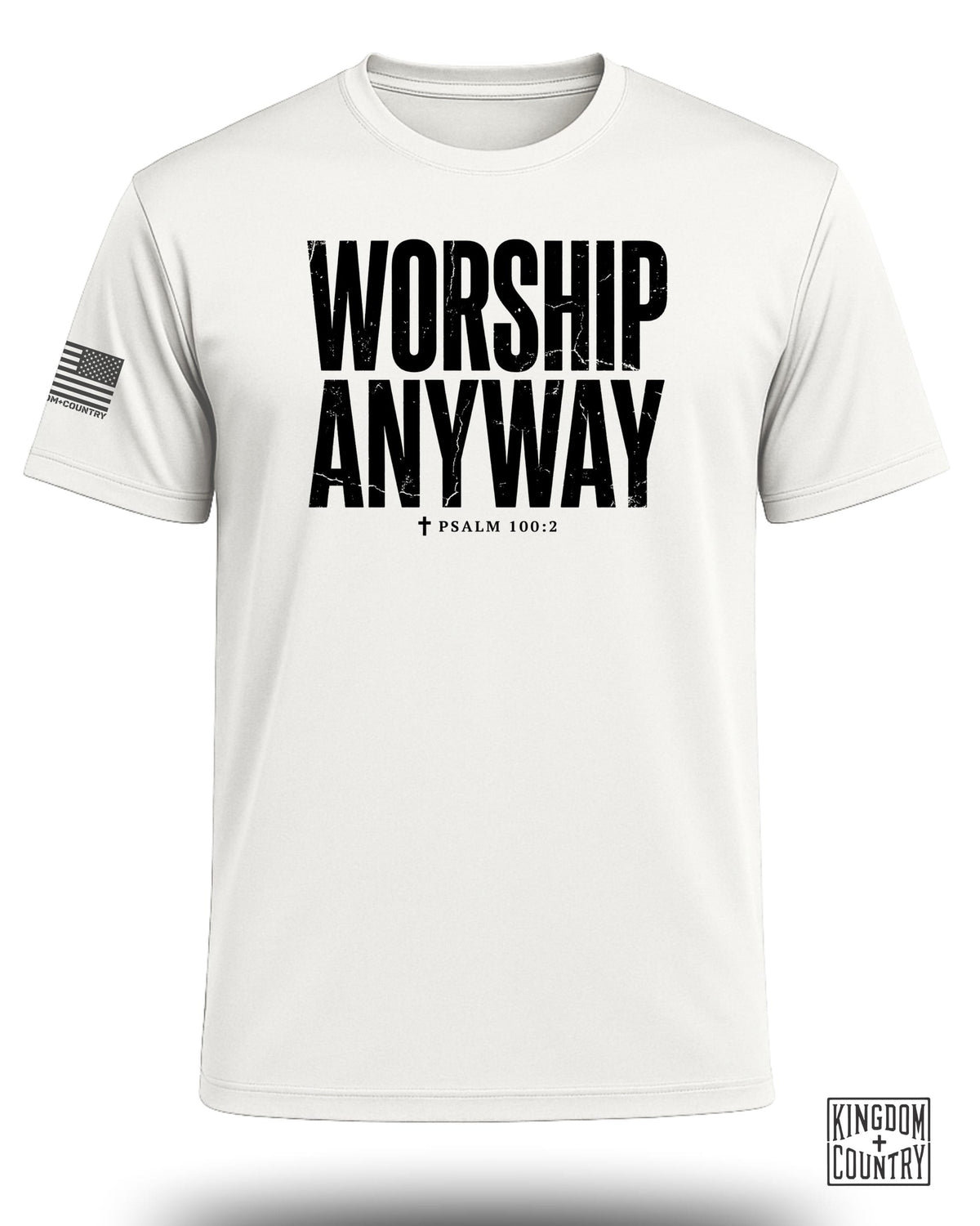 Worship Anyway Distressed Performance Shirt