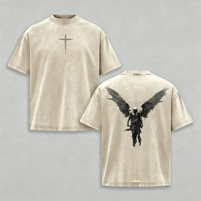 VINTAGE ANGEL CROSS OVERSIZED T-SHIRT