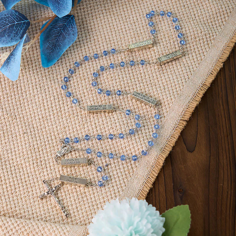 The Mysteries Rosary Engraved Mystery Bar
