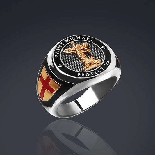Saint Michael the Archangel Protection Ring