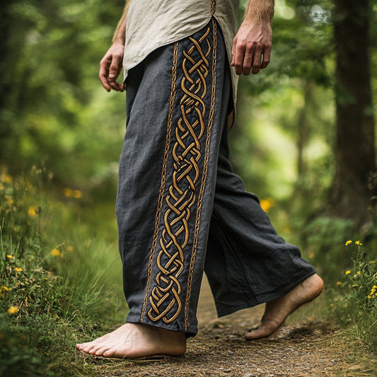 Men's Viking RuneTribal Celtic Knot Art Casual Pants