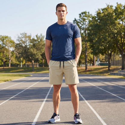 Men's  5-Pack Quick-Dry Shorts – Lightweight Breathable Athletic & Casual Shorts