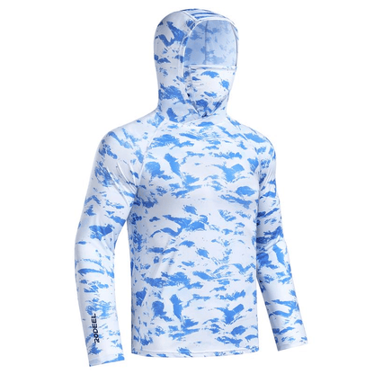 Sun Hoodie with Built-In Face Cover