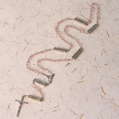The Mysteries Rosary Engraved Mystery Bar