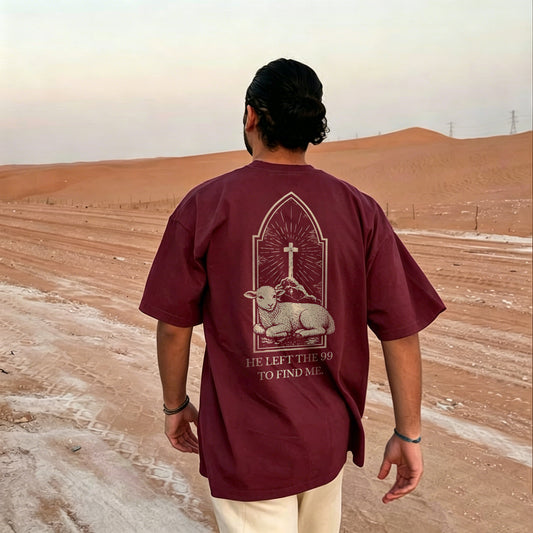 He Left The 99 To Find Me Printed Men's T-shirt