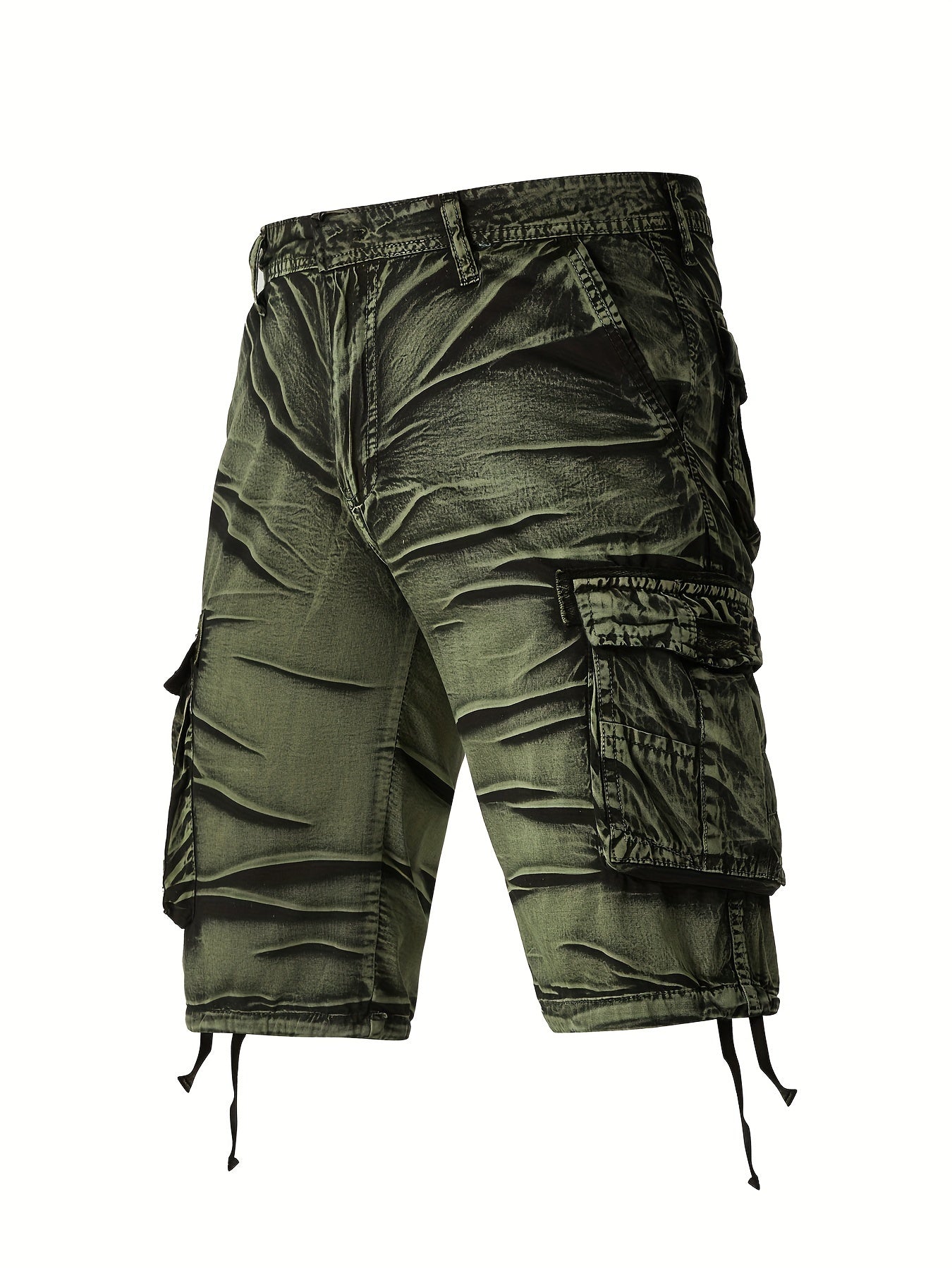 Manlyflex Camo Pattern Cotton Cargo Shorts