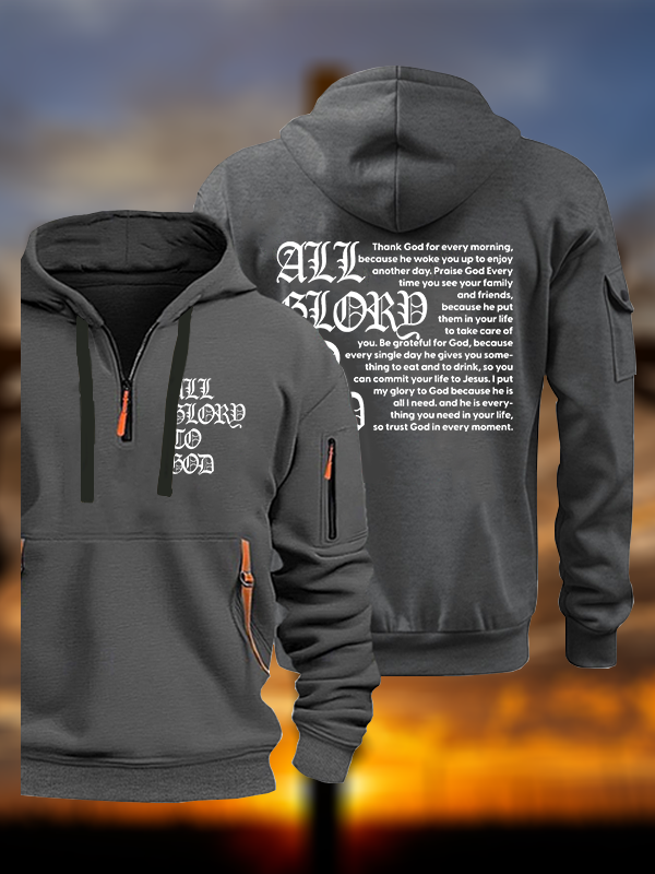All Glory To God Jesus God Christian Zipper Hoodies