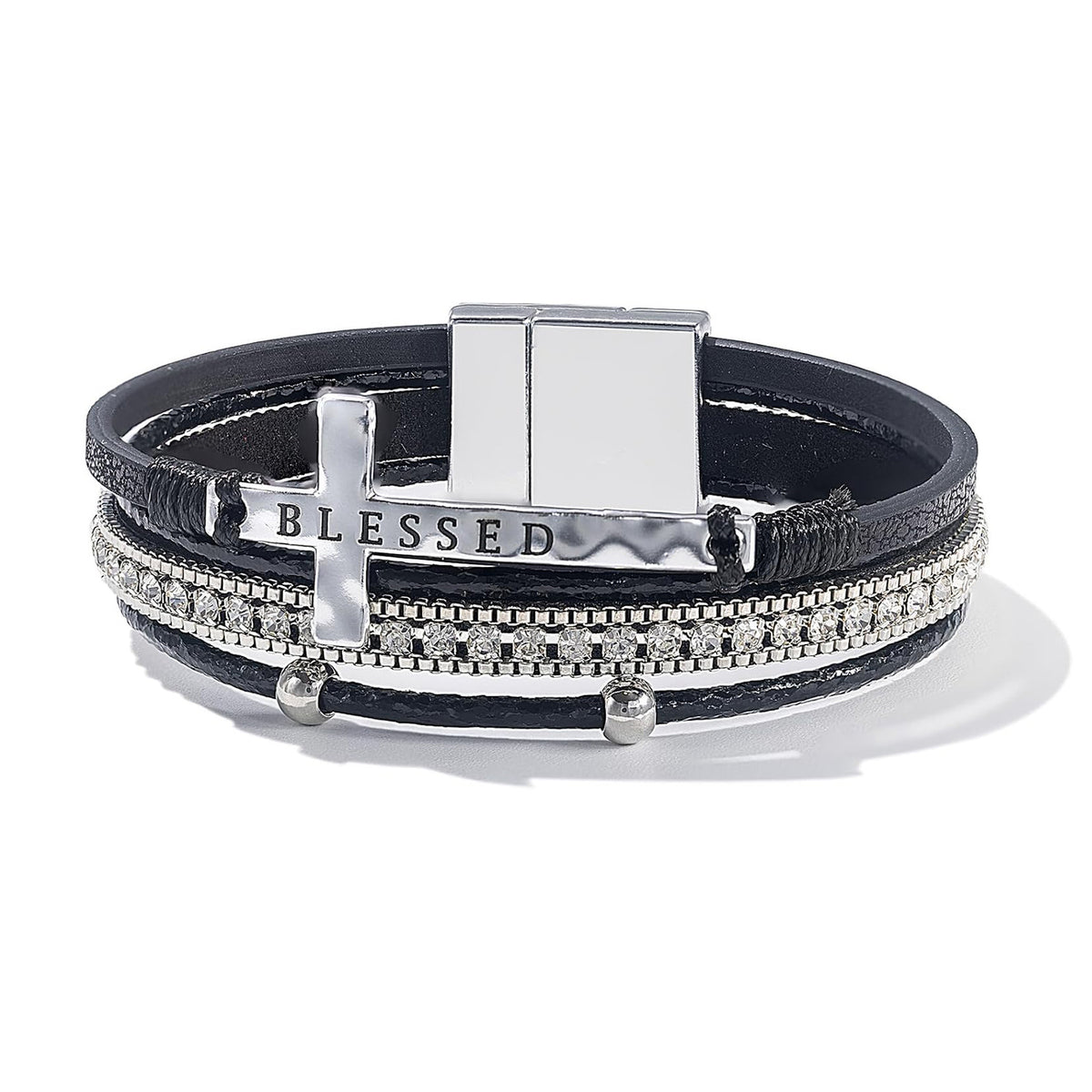 Handwoven Western-style Cross Bracelet