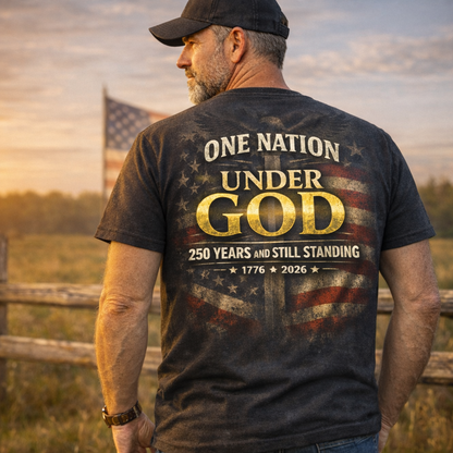 One Nation Under God 250 Years And Still Standing 1776 ★ 2026 T-Shirt